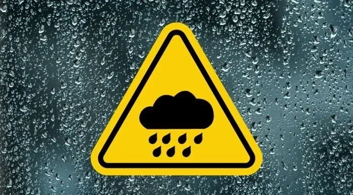 Yellow Rain Warning