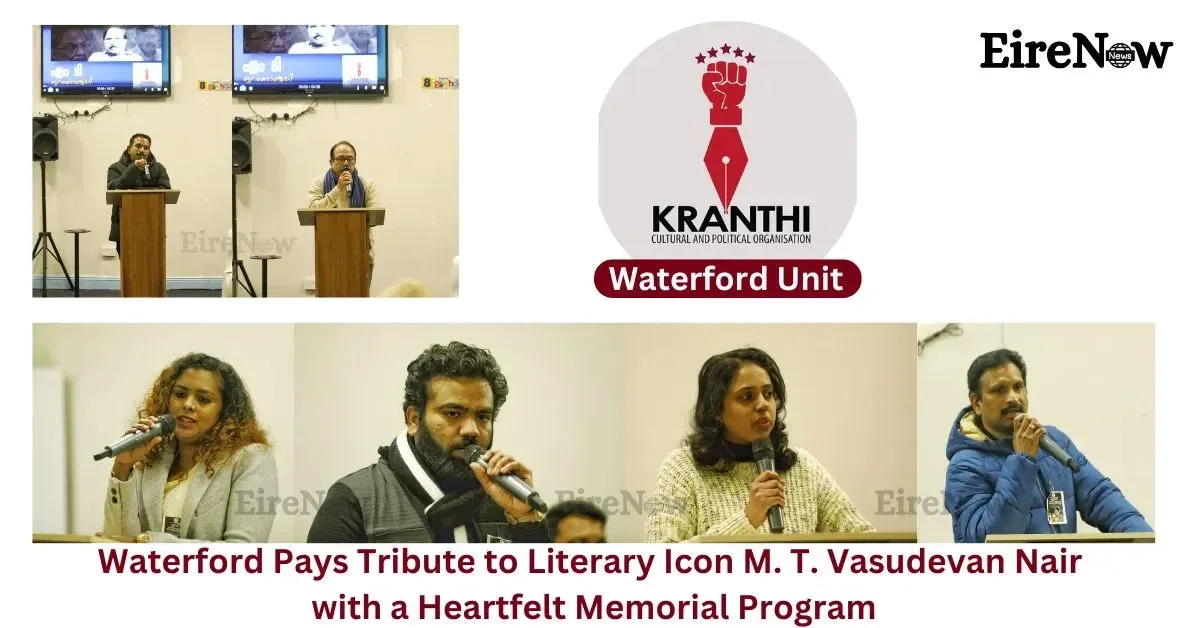 waterford pays tribute to literary icon m. t. vasudevan nair with a heartfelt memorial program