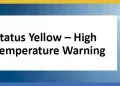 Status Yellow High Temperature Warning