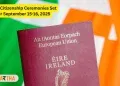 Irish Citizenship Ceremonies Set for September 15 and 16