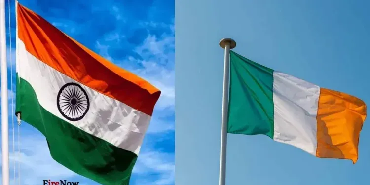 ireland and india flag