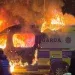 gardai van fire