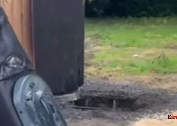 toilet destoried in dublin park