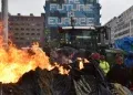 tense scenes in brussels as 1,000 tractors block city in farmer protests