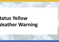 status yellow weather warning