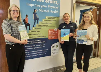 sligo university hospital launches ‘take the stairs’ campaign to boost health and wellbeing