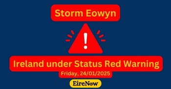 storm eowyn status red warning eire now