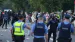 Gardaí said scenes of public disorder broke out following a peaceful protest staged earlier in the day. Photo: Collins