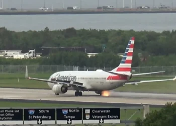 American Airlines Flight Aborted After Tire Blowout Sparks Fire During Tampa Takeoff