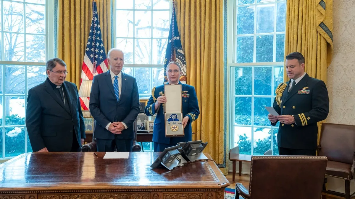 pope francis receives presidential medal of freedom from joe biden in historic honor