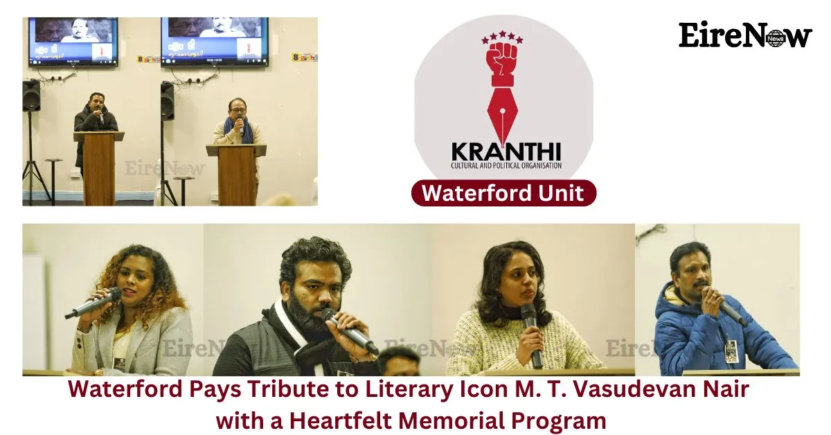 waterford pays tribute to literary icon m. t. vasudevan nair with a heartfelt memorial program